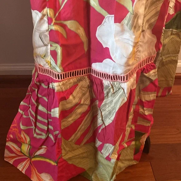 POWDER limited edition tropical wrap dress size large NWT - Picture 8 of 16